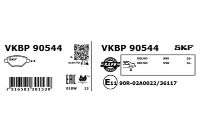 SKF VKBP 90544 EAN: 7316581301539.