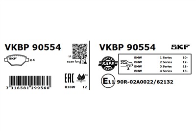SKF VKBP 90554 EAN: 7316581299560.