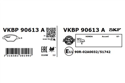 SKF VKBP 90613 A EAN: 7316581301997.
