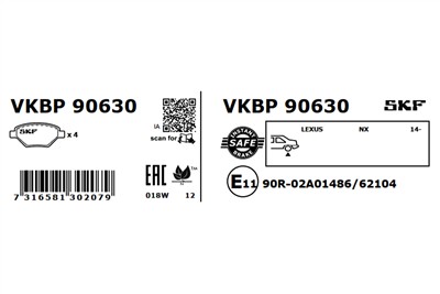 SKF VKBP 90630 EAN: 7316581302079.
