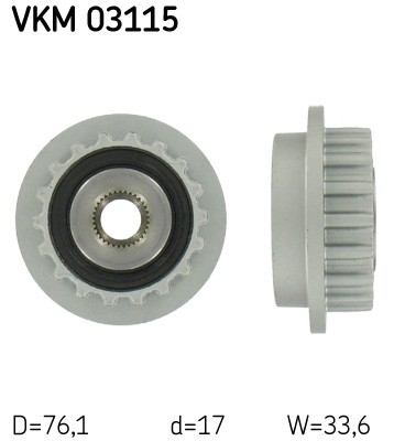 SKF VKM 03115 Číslo výrobce: F-237653.XX. EAN: 7316574760695.