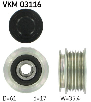 SKF VKM 03116 Číslo výrobce: F-231142.XX. EAN: 7316574759910.