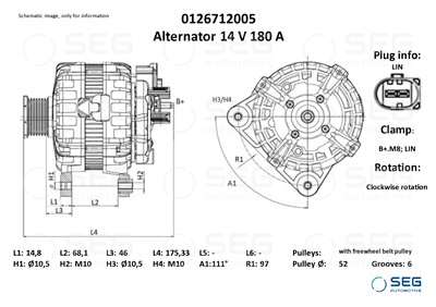 SEG Automotive 0126712005 EAN: 4064443026573.