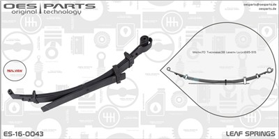 OES PARTS ES-16-0043 EAN: 5902276133558.