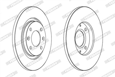 FERODO DDF1000C Číslo výrobce: DDF1000C. EAN: 4044197559503.