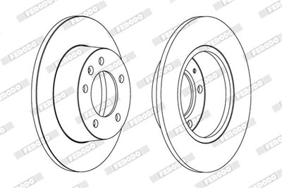 FERODO DDF1272C Číslo výrobce: DDF1272C. EAN: 4044197560189.