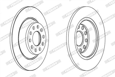FERODO DDF1307C Číslo výrobce: DDF1307C. EAN: 4060426033927.