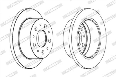 FERODO DDF1574C Číslo výrobce: DDF1574C. EAN: 4044197845873.