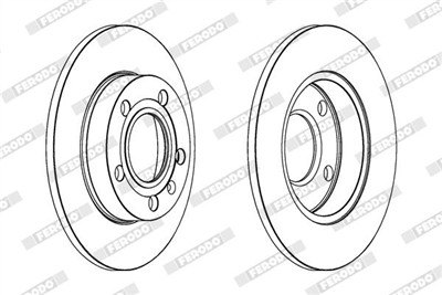 FERODO DDF1709C Číslo výrobce: DDF1709C. EAN: 4044197560578.