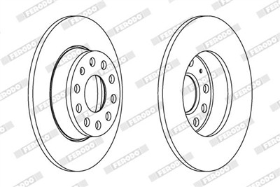 FERODO DDF1895C Číslo výrobce: DDF1895C. EAN: 4044197845675.