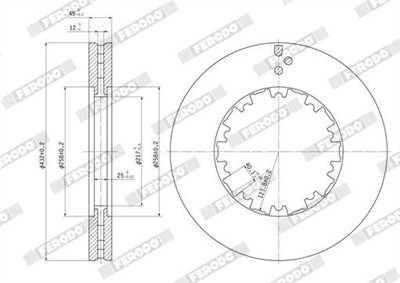 FERODO FCR225A Číslo výrobce: FCR225A. EAN: 4044197275731.