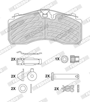 FERODO FCV1275PTS Číslo výrobce: 29094. EAN: 4044197997329.