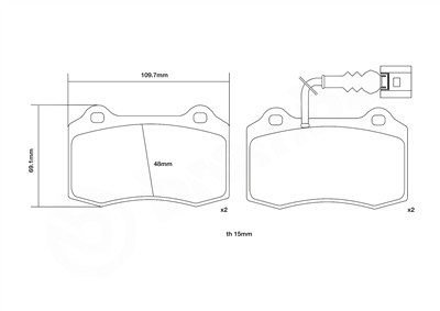 BREMBO 07.B314.03 Číslo výrobce: 24143. EAN: 8020584601921.