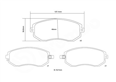 BREMBO 07.B314.73 Číslo výrobce: 25760. EAN: 8020584602560.