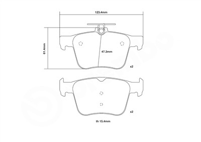 BREMBO 07.B315.42 Číslo výrobce: 25009. EAN: 8020584604410.