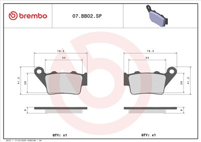 BREMBO 07BB02SP EAN: 8020584631843.