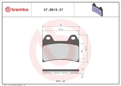 BREMBO 07BB1907 EAN: 8020584632284.