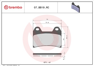 BREMBO 07BB19RC EAN: 8020584632338.