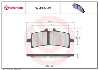 BREMBO 07BB3791 EAN: 8020584632697.