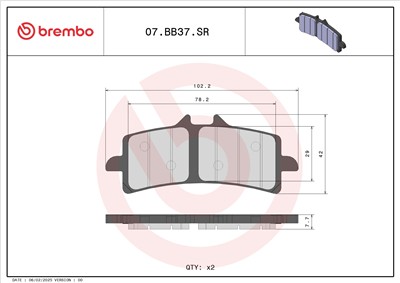 BREMBO 07BB37SR EAN: 8020584632765.