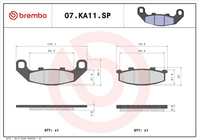 BREMBO 07KA11SP EAN: 8020584635988.