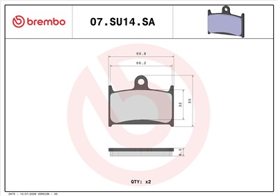 BREMBO 07SU14SA EAN: 8020584637258.