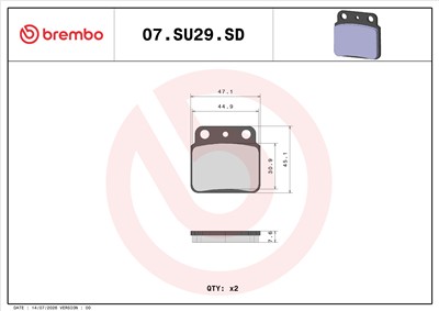 BREMBO 07SU29SD EAN: 8020584637555.