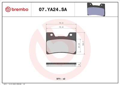 BREMBO 07YA24SA EAN: 8020584638194.