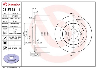 BREMBO 08.F358.11