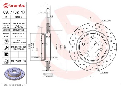 BREMBO 09.7702.1X EAN: 8020584212516.
