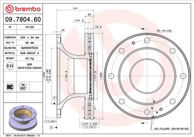 BREMBO 09.7804.60 EAN: 8020584780466.