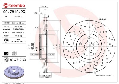 BREMBO 09.7812.2X EAN: 8020584217740.