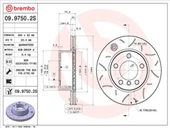 BREMBO 09.9750.2S