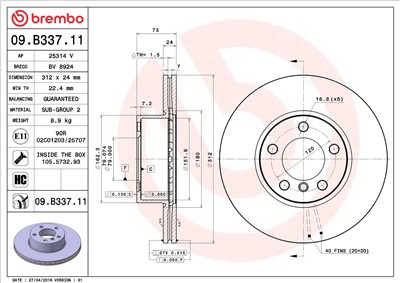 BREMBO 09.B337.11