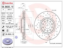 BREMBO 09.B635.1X