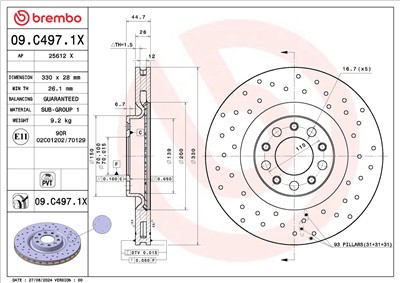 BREMBO 09.C497.1X