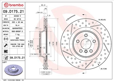 BREMBO 09.D175.21