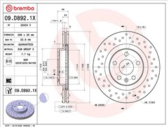 BREMBO 09.D892.1X