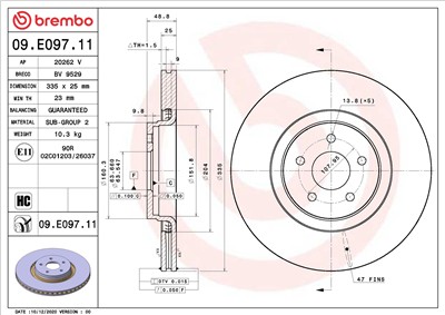 BREMBO 09.E097.11 EAN: 8020584313503.