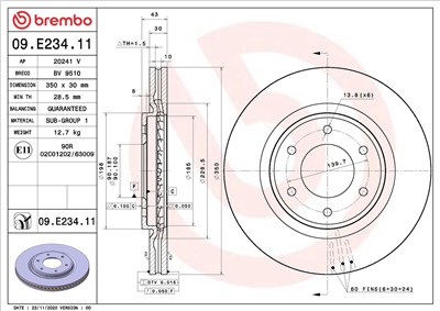 BREMBO 09.E234.11 EAN: 8020584313640.