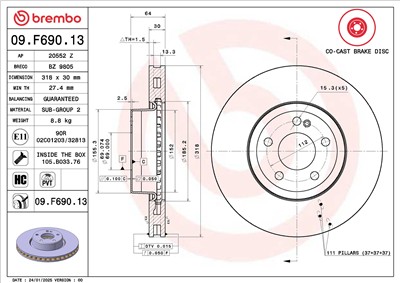 BREMBO 09.F690.13