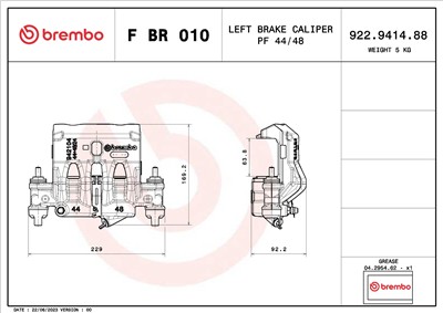 BREMBO F BR 010 EAN: 8020584548141.