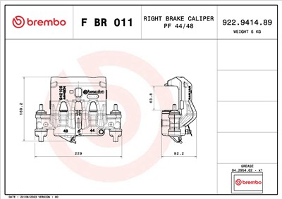 BREMBO F BR 011 EAN: 8020584548158.