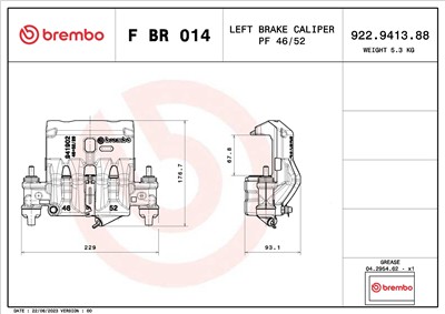 BREMBO F BR 014 EAN: 8020584548189.