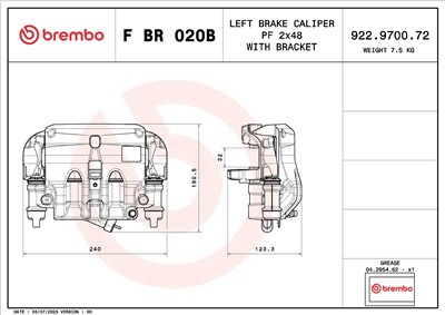 BREMBO F BR 020B EAN: 8020584548240.
