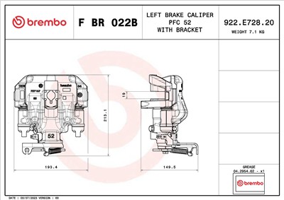 BREMBO F BR 022B EAN: 8020584548264.