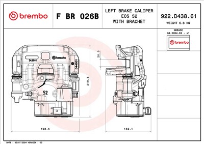 BREMBO F BR 026B EAN: 8020584548318.