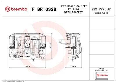 BREMBO F BR 032B EAN: 8020584548400.