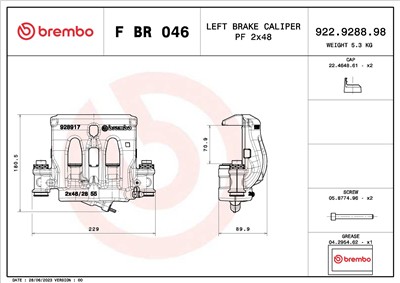 BREMBO F BR 046 EAN: 8020584548547.