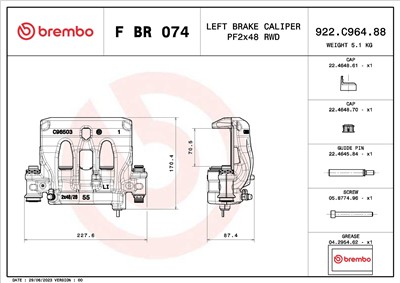 BREMBO F BR 074 EAN: 8020584548820.